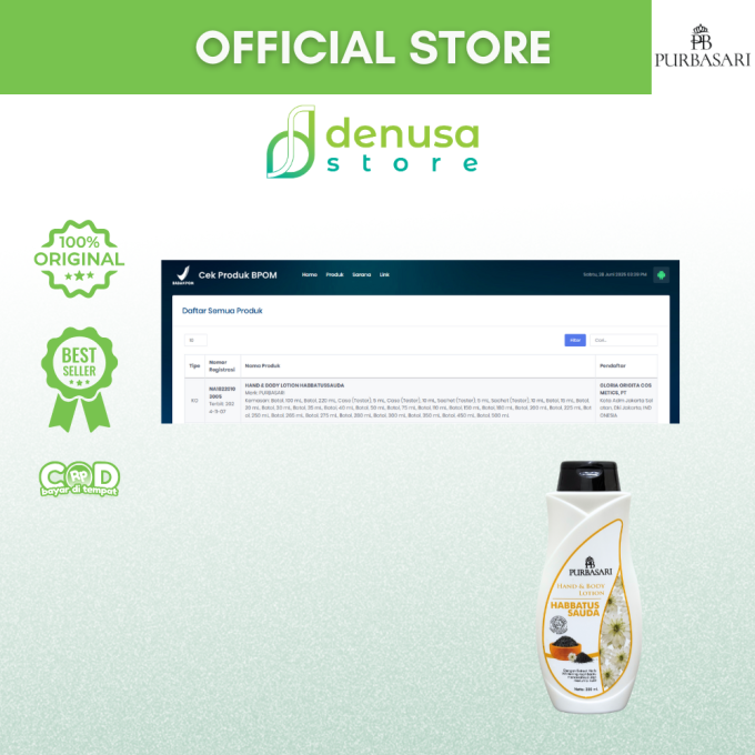 PURBASARI Hand n Body Lotion Habbatussauda 200 ml