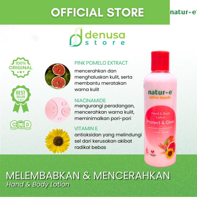 Natur-e Active Beauty Hand n Body Lotion Protect n Glow 245 ml
