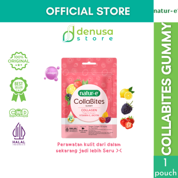 Natur-E CollaBites Gummy Collagen 1 Pouch Isi 8 gummies