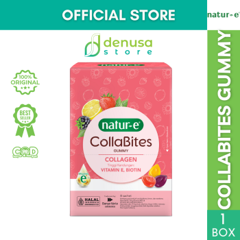 Natur-E CollaBites Gummy Collagen 1 Box Isi 8 Pouch
