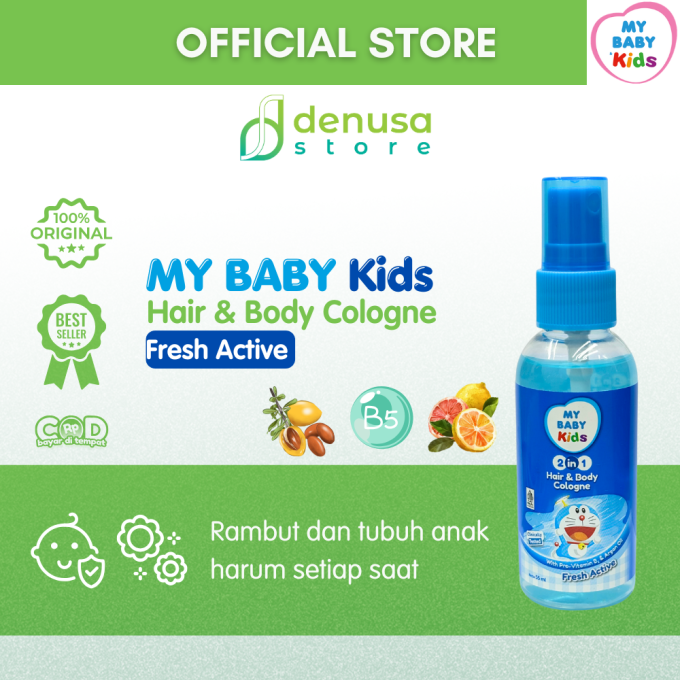 MY BABY Kids 2in1 Hair n Body Cologne Fresh Active 55 ml