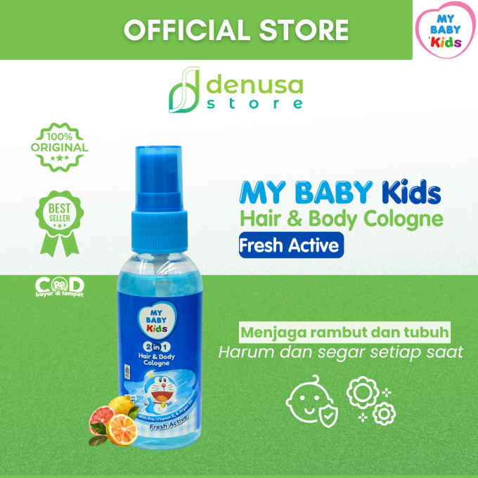 MY BABY Kids 2in1 Hair n Body Cologne Fresh Active 55 ml