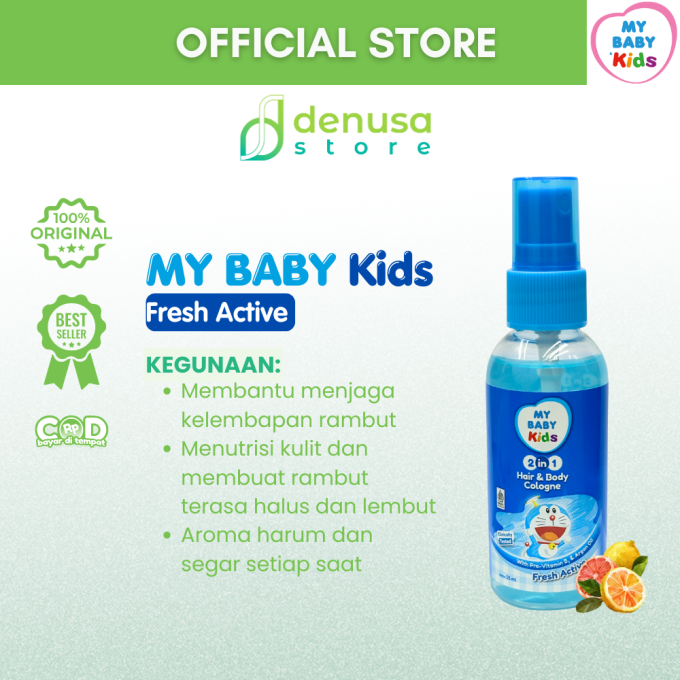 MY BABY Kids 2in1 Hair n Body Cologne Fresh Active 55 ml
