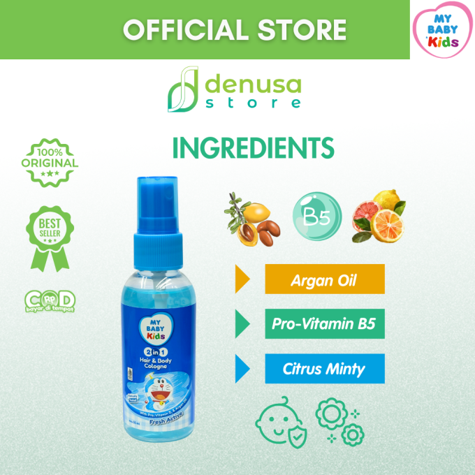 MY BABY Kids 2in1 Hair n Body Cologne Fresh Active 55 ml
