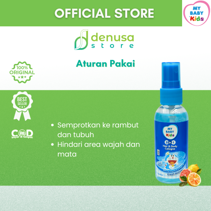 MY BABY Kids 2in1 Hair n Body Cologne Fresh Active 55 ml