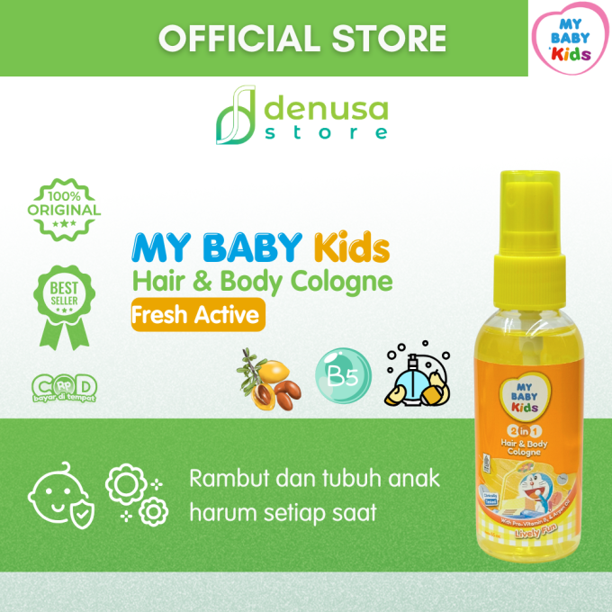 MY BABY Kids 2in1 Hair n Body Cologne Lively Fun 55 ml