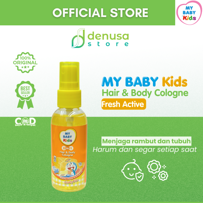 MY BABY Kids 2in1 Hair n Body Cologne Lively Fun 55 ml
