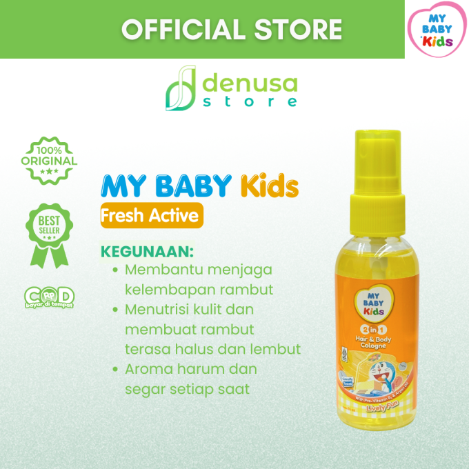MY BABY Kids 2in1 Hair n Body Cologne Lively Fun 55 ml