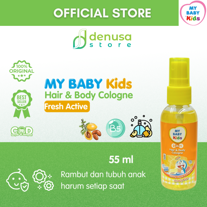 MY BABY Kids 2in1 Hair n Body Cologne Lively Fun 55 ml