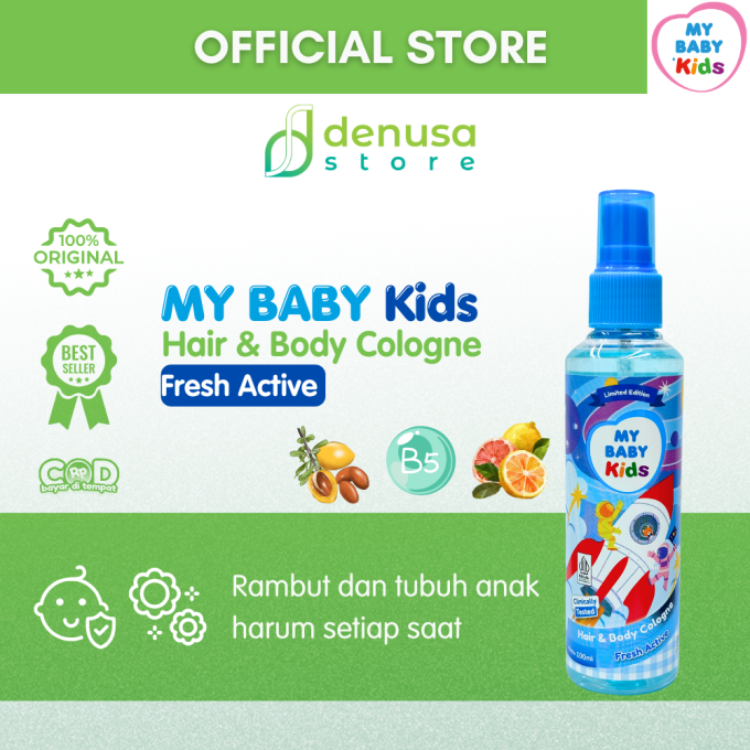 MY BABY Kids 2in1 Hair n Body Cologne Fresh Active 100 ml