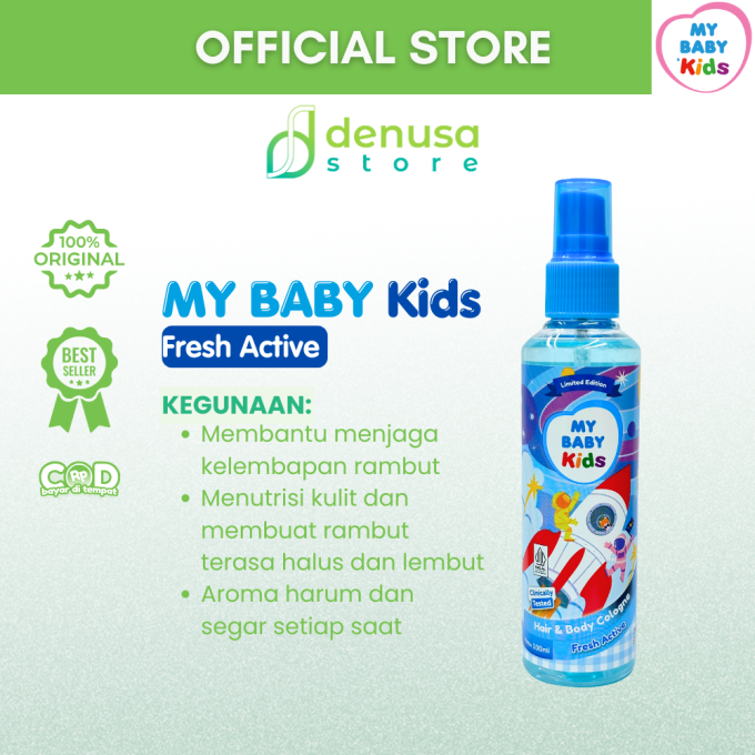 MY BABY Kids 2in1 Hair n Body Cologne Fresh Active 100 ml