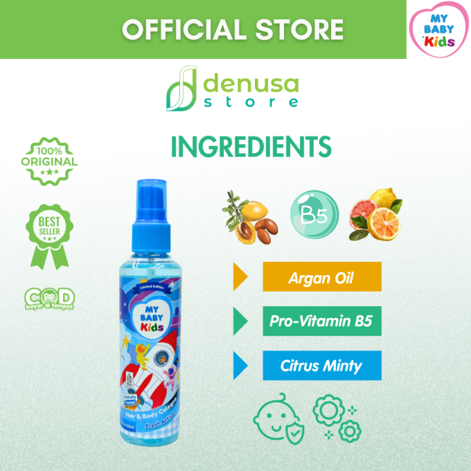 MY BABY Kids 2in1 Hair n Body Cologne Fresh Active 100 ml