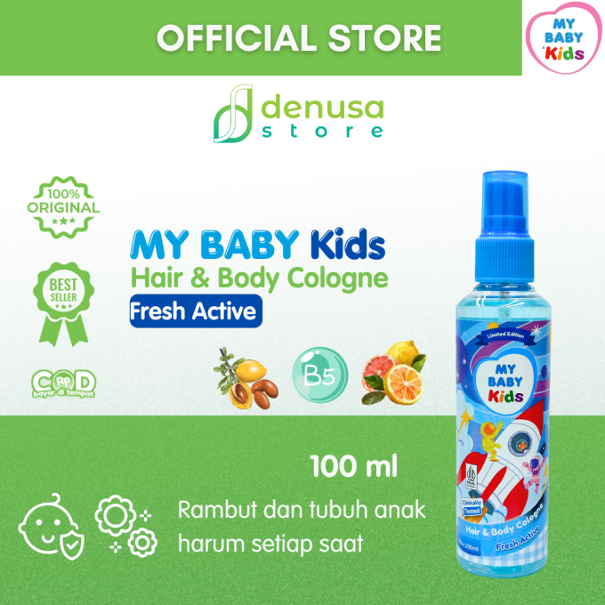 MY BABY Kids 2in1 Hair n Body Cologne Fresh Active 100 ml