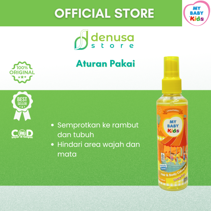 MY BABY Kids 2in1 Hair n Body Cologne Lively Fun 100 ml