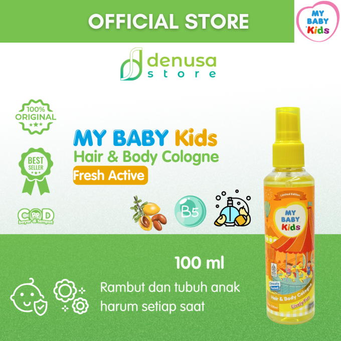 MY BABY Kids 2in1 Hair n Body Cologne Lively Fun 100 ml