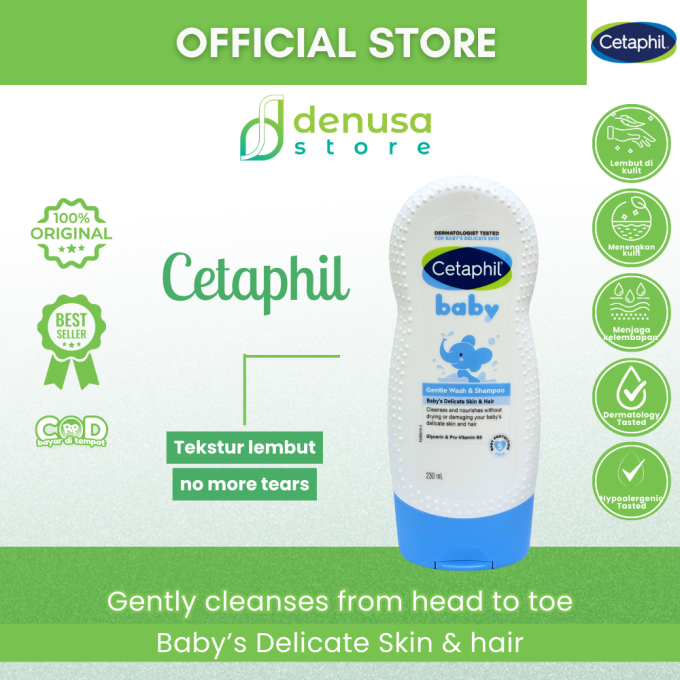 CETAPHIL Baby Gentle Wash n Shampoo Babys Delicate Skin n Hair 230 ml