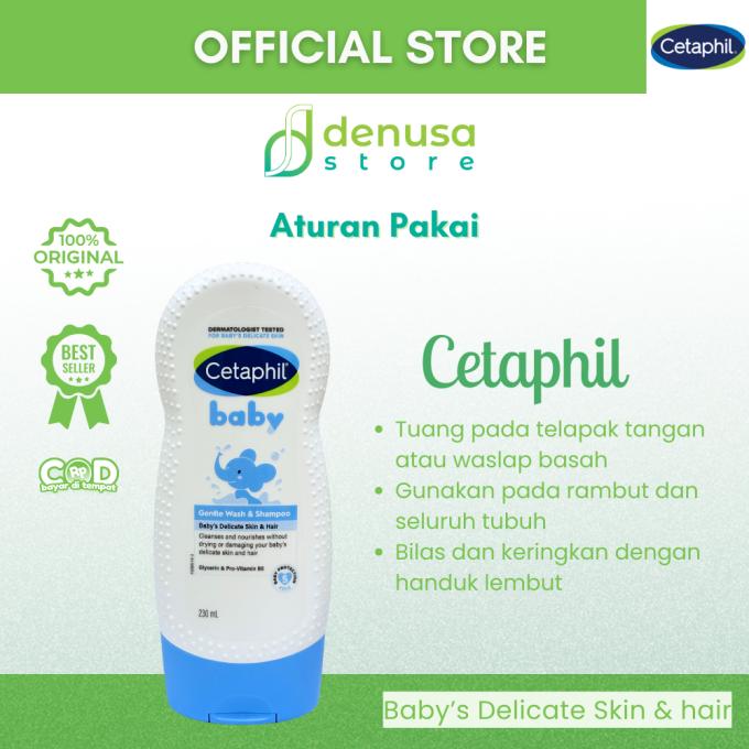 CETAPHIL Baby Gentle Wash n Shampoo Babys Delicate Skin n Hair 230 ml