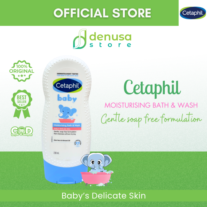 CETAPHIL Baby Moisturising Bath n Wash Babys Delicate Skin 230 ml