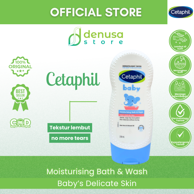 CETAPHIL Baby Moisturising Bath n Wash Babys Delicate Skin 230 ml