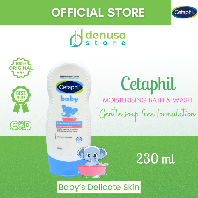 CETAPHIL Baby Moisturising Bath n Wash Babys Delicate Skin 230 ml