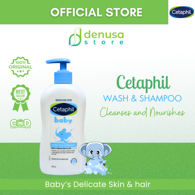 CETAPHIL Baby Gentle Wash n Shampoo Babys Delicate Skin n Hair 400 ml