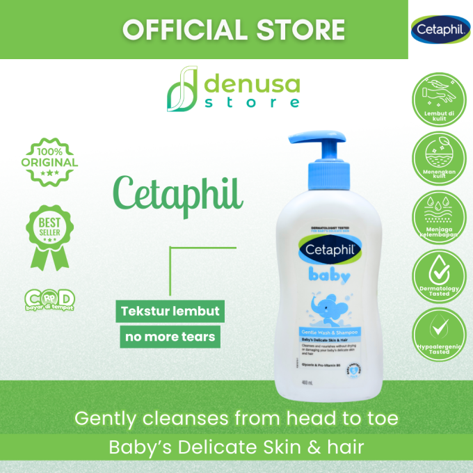 CETAPHIL Baby Gentle Wash n Shampoo Babys Delicate Skin n Hair 400 ml