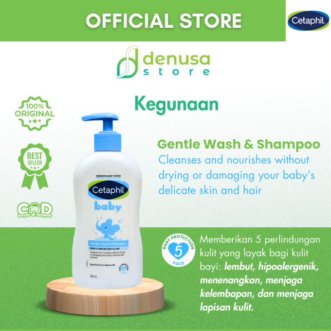 CETAPHIL Baby Gentle Wash n Shampoo Babys Delicate Skin n Hair 400 ml