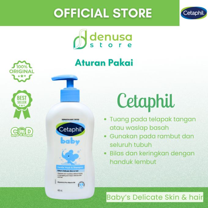 CETAPHIL Baby Gentle Wash n Shampoo Babys Delicate Skin n Hair 400 ml