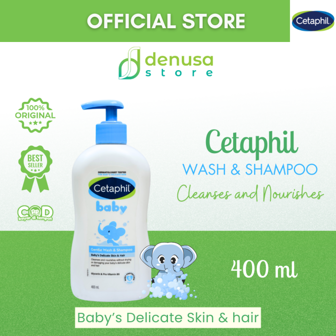 CETAPHIL Baby Gentle Wash n Shampoo Babys Delicate Skin n Hair 400 ml