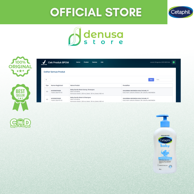 CETAPHIL Baby Gentle Wash n Shampoo Babys Delicate Skin n Hair 400 ml