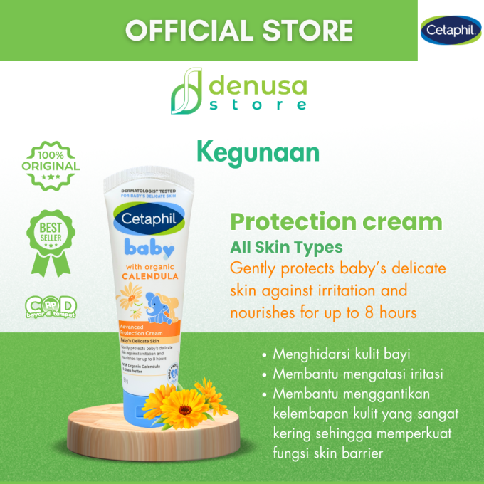 CETAPHIL Baby With Organic Calendula Advanced Protection Cream Babys Delicate Skin 85 g