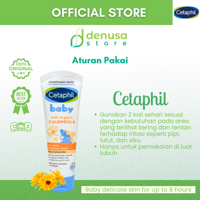 CETAPHIL Baby With Organic Calendula Advanced Protection Cream Babys Delicate Skin 85 g