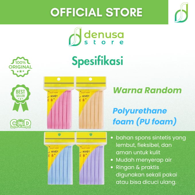C Hivey Spons Kentang Facial Stick isi 12 pcs