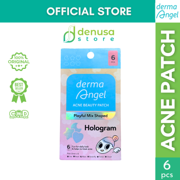 Derma Angel Acne Beauty Patch Playful Mix Shaped Hologram 6 Pcs