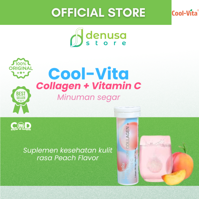 COOLVITA Healthy Skin Collagen + Vitamin C 1 Tube 10 Tablet Effervescent