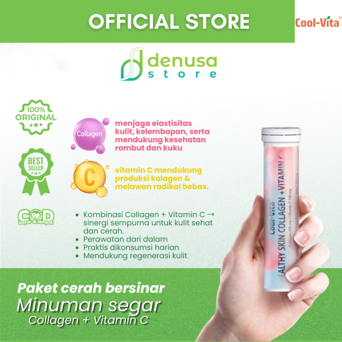 COOLVITA Healthy Skin Collagen + Vitamin C 1 Box 6 Tube