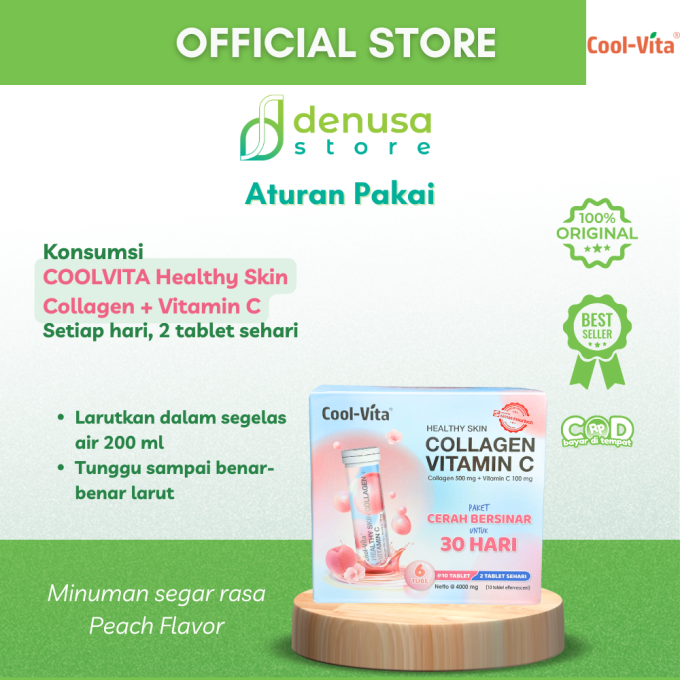 COOLVITA Healthy Skin Collagen + Vitamin C 1 Box 6 Tube