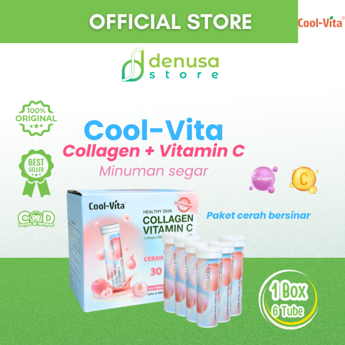 COOLVITA Healthy Skin Collagen + Vitamin C 1 Box 6 Tube