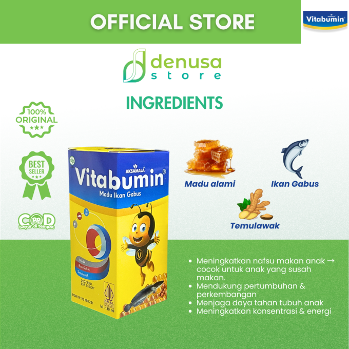 Vitabumin Madu Ikan Gabus 130 ml