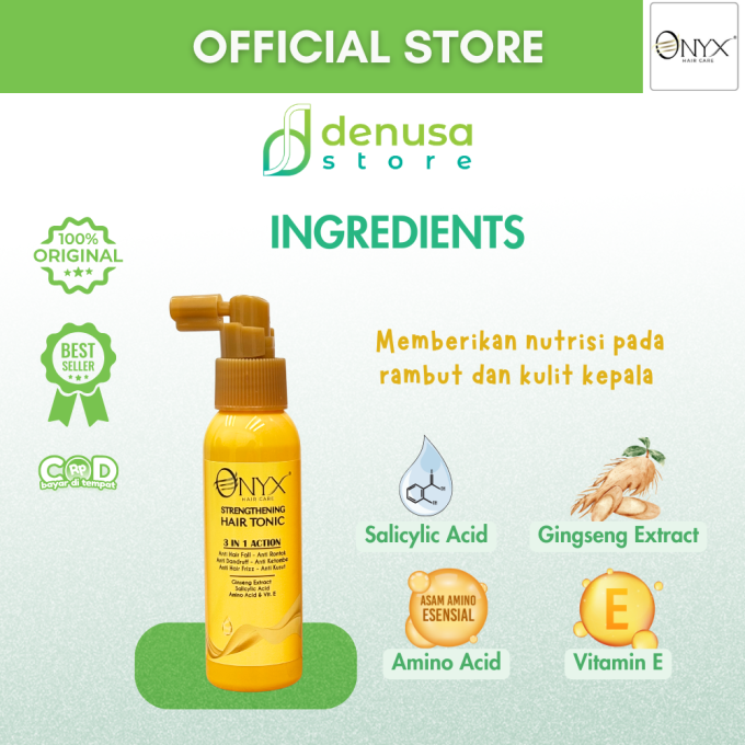 ONYX Hair Care Strengthening Hair Tonic 3 IN 1 Action 90 ml