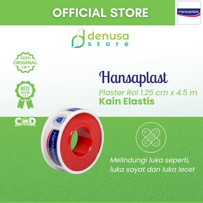HANSAPLAST Plester Rol Kain Lentur 1,25 cm x 4,5 m 1 Rol
