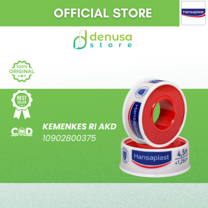 HANSAPLAST Plester Rol Kain Lentur 1,25 cm x 4,5 m 1 Rol