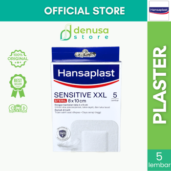HANSAPLAST Sensitive XXL Steril 8x10cm 5 Lembar