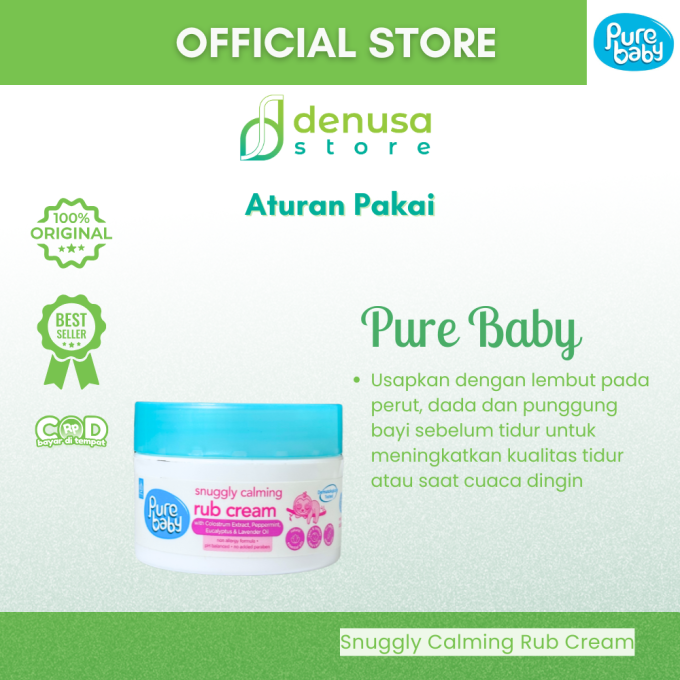 PURE BABY Snuggly Calming Rub Cream 50 g