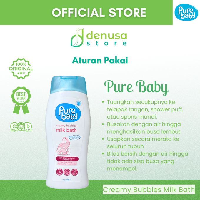 PURE BABY Creamy Bubbles Milk Bath 200 ml