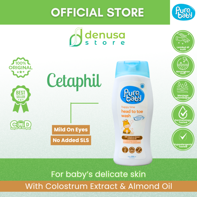 PURE BABY Happy Time Head To Toe Wash 200 ml