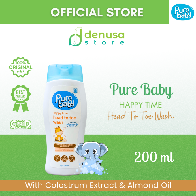PURE BABY Happy Time Head To Toe Wash 200 ml