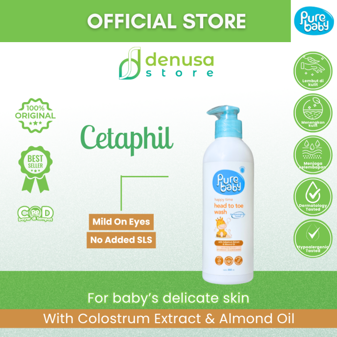 PURE BABY Happy Time Head To Toe Wash Pump Bottle 350 ml