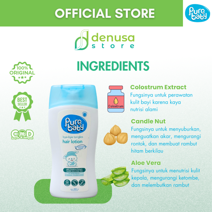 PURE BABY Byebye Tangles Hair Lotion 100 ml