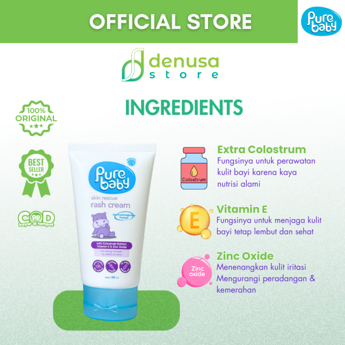 PURE BABY Skin Rescue Rash Cream 50 ml